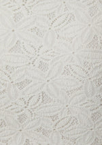 Off white Lace Halter cowl neck Mini Dress
