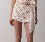 Sherri Polka Dot Halter Wrap two piece set sold separately- ivory