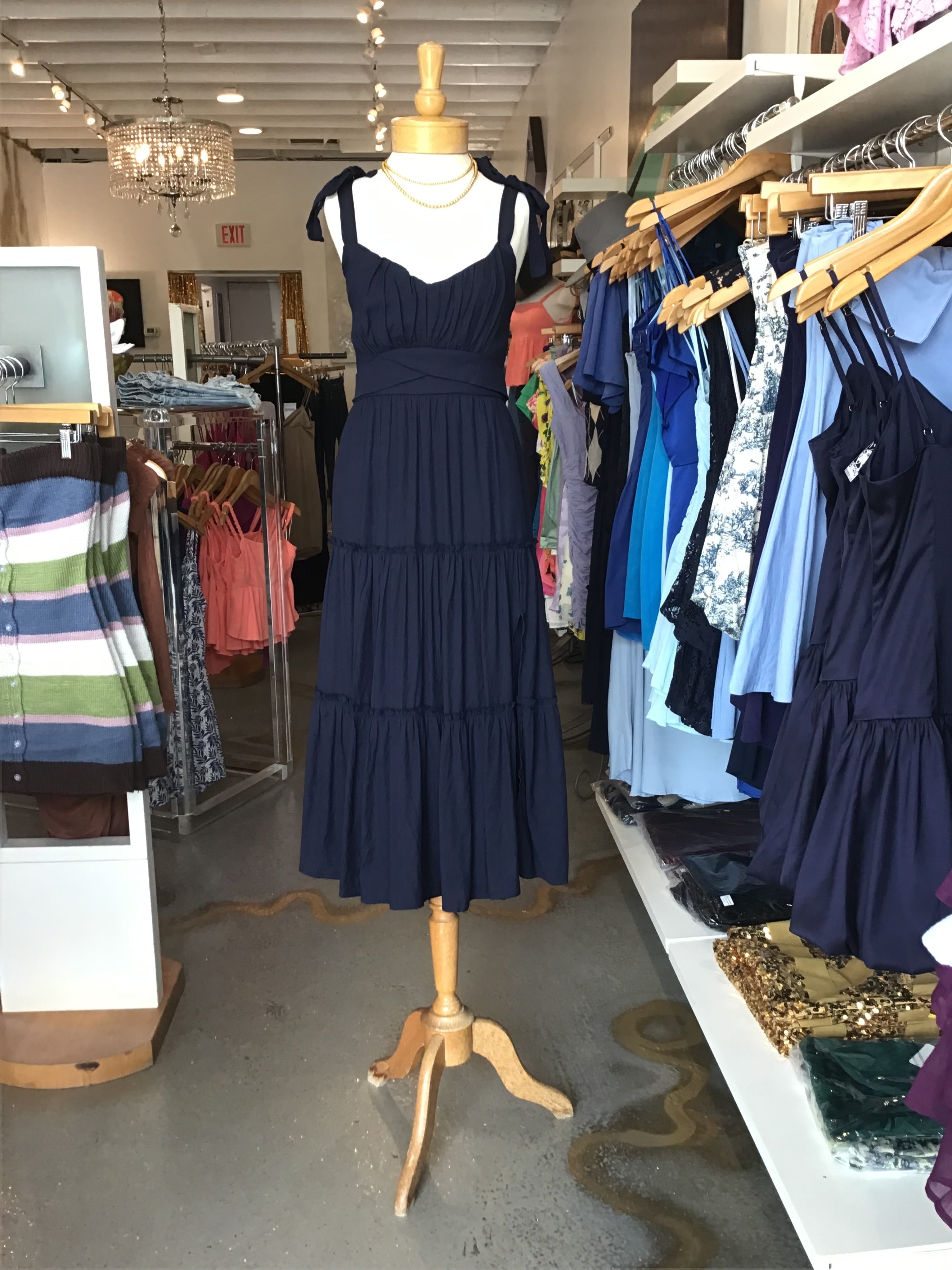 Leanne Maxi Dress- navy