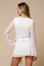 White Lace Two-Piece Skirt Set. sold separately