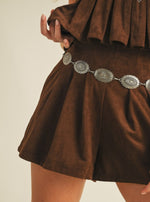 Kelly Suede Shorts Set