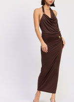 Cocoa Cowl Halter Top – Sold Separately