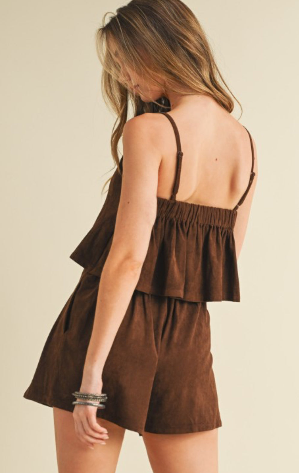 Kelly Suede Shorts Set