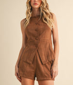Regan Suede Vest Set
