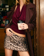 Wild Side Leopard Print Mini Skirt