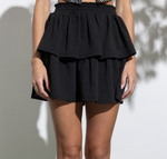 Haylee Tiered Ruffle Mini Skirt