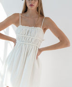 Whitney white babydoll dress