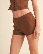Mary Suede Shorts Set
