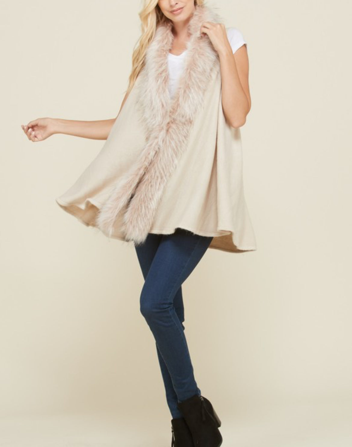 Leah Faux Fur Vest
