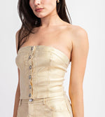 Miranda Gold two-piece set (sold separately)