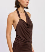 Cocoa Cowl Halter Top – Sold Separately