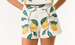 Lemon Print Summer Set (Top + Shorts)