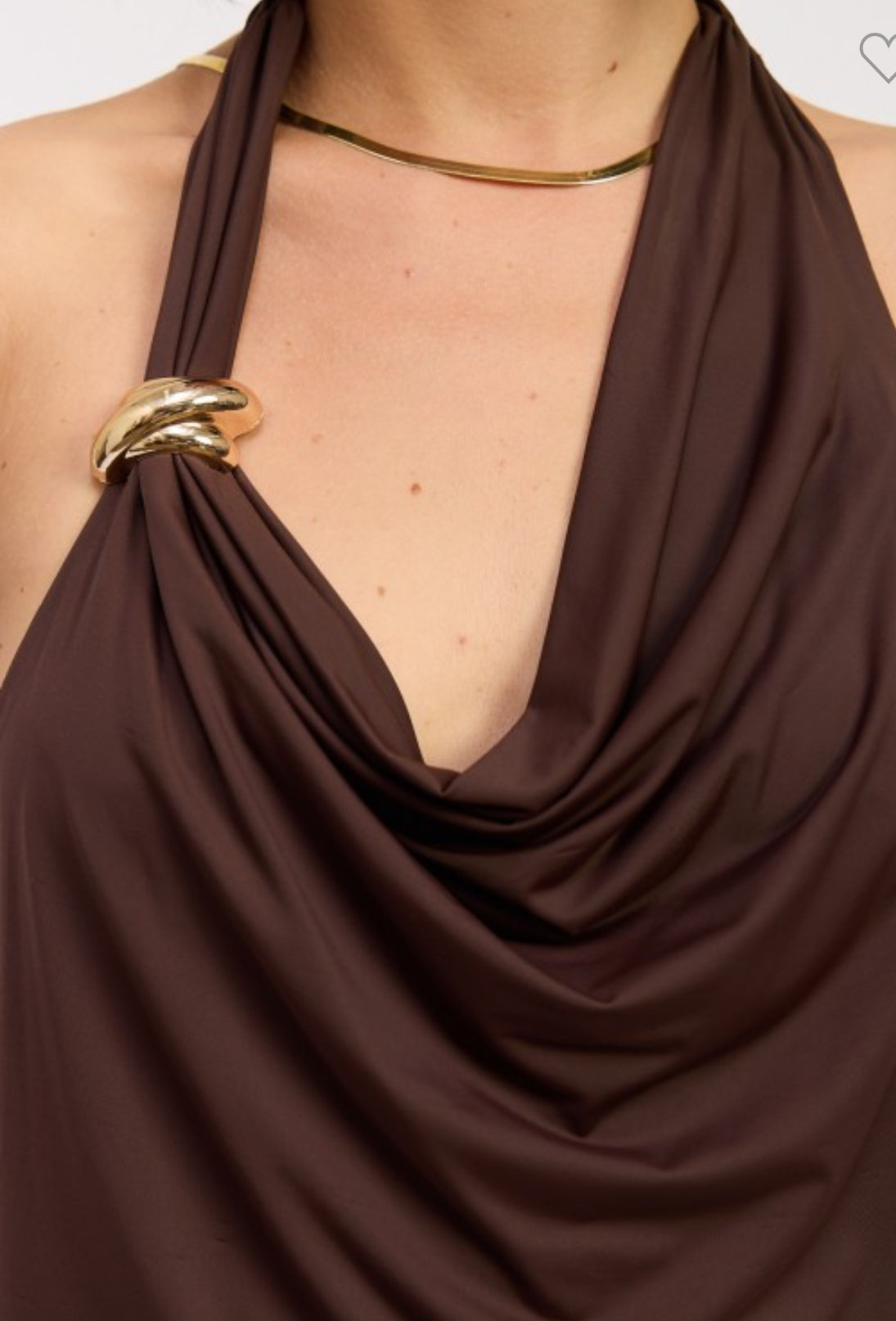 Cocoa Cowl Halter Top – Sold Separately