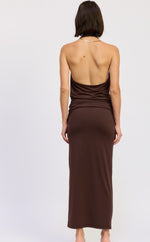 Cocoa Ruched Maxi Skirt – Sold Separately