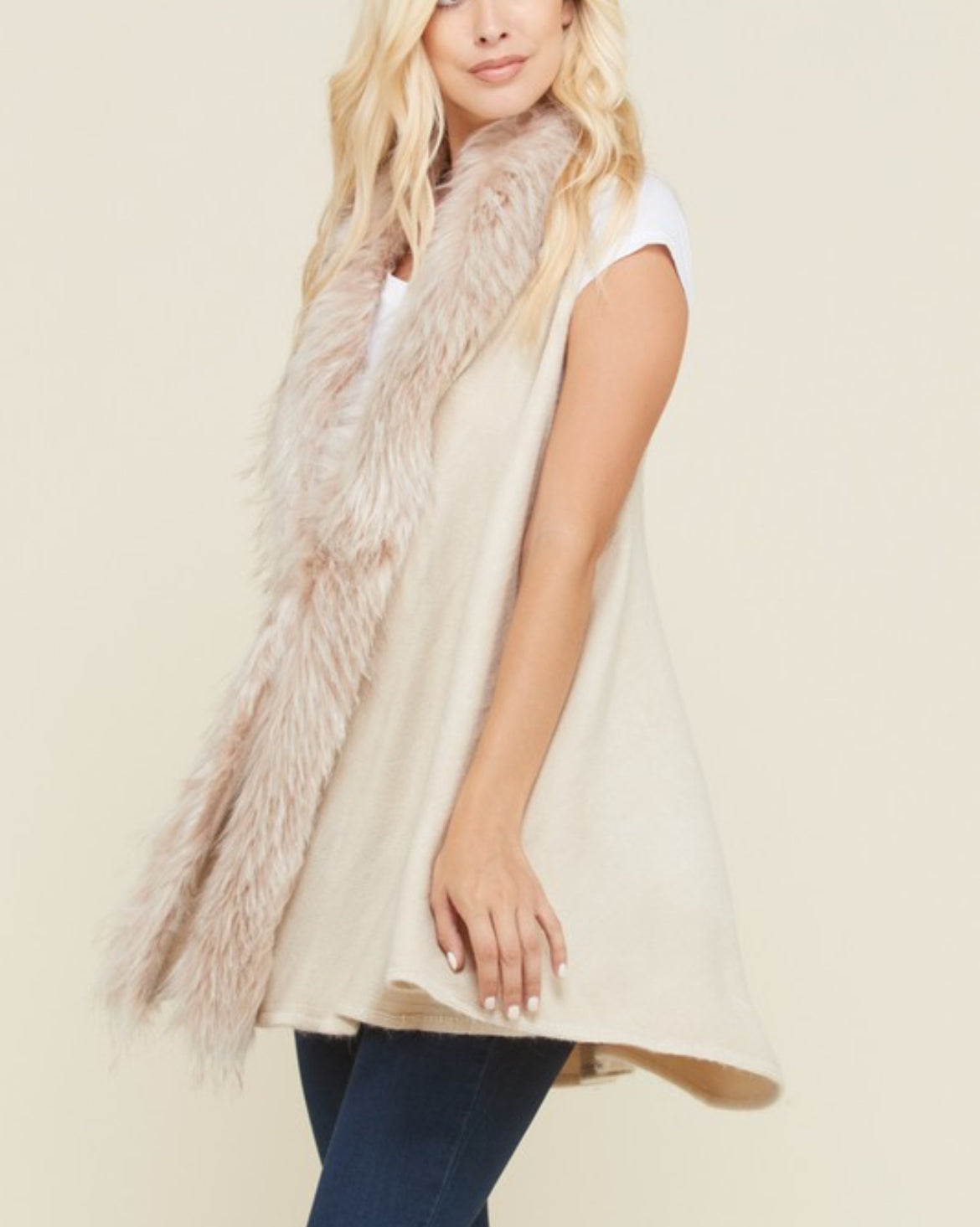 Leah Faux Fur Vest