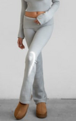 Jasmin two piece knit pant set sold separately- Light gray