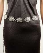 Western Concho Link Belt- silver or gold