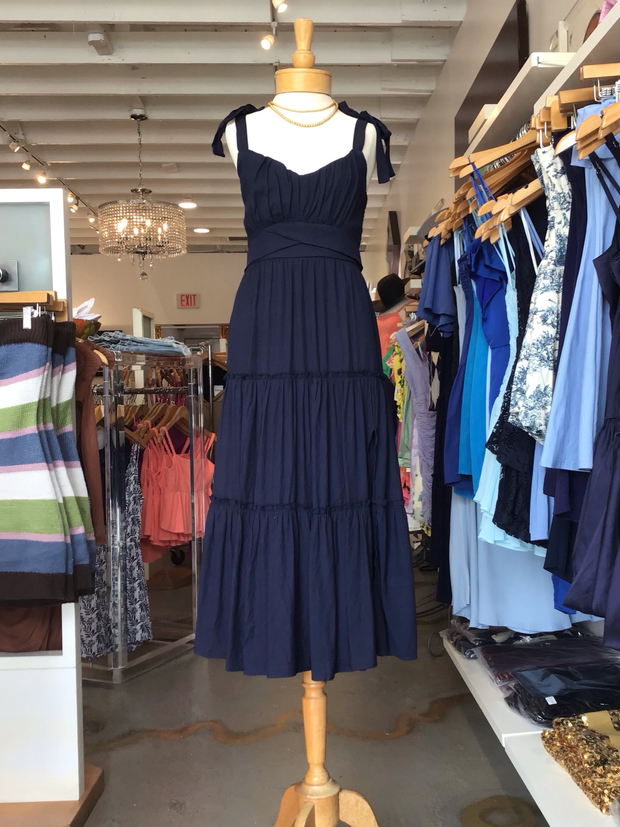 Leanne Maxi Dress- navy
