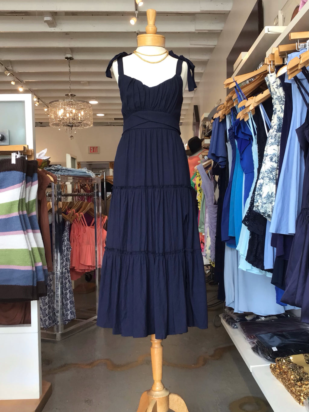 Leanne Maxi Dress- navy