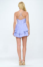 Lilly lavender v neck mini romper