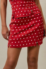 Red Polka Dot Halter Top & skirt set (Sold Separately)