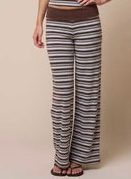 Brown Stripe Two-Piece Pant Set- sold separately
