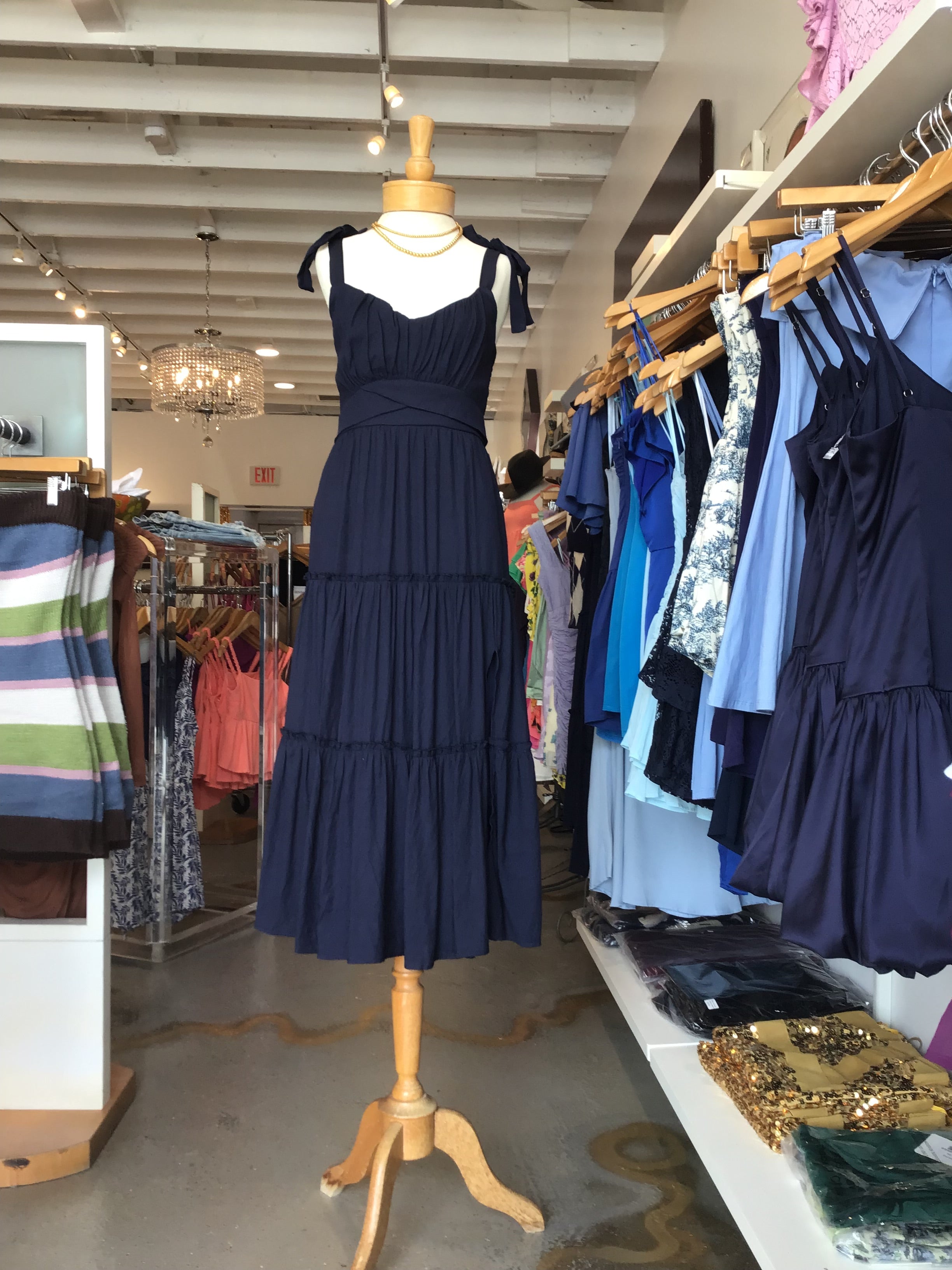 Leanne Maxi Dress- navy