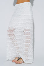 White Lace Open Back Halter Top