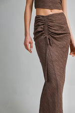 Mocha Ruched Two-Piece Set ( sold separately)
