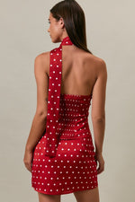 Red Polka Dot Halter Top & skirt set (Sold Separately)