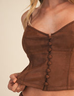 Mary Suede Shorts Set
