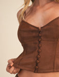 Mary Suede Shorts Set