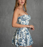 Gracie Bubble Hem Strapless Dress