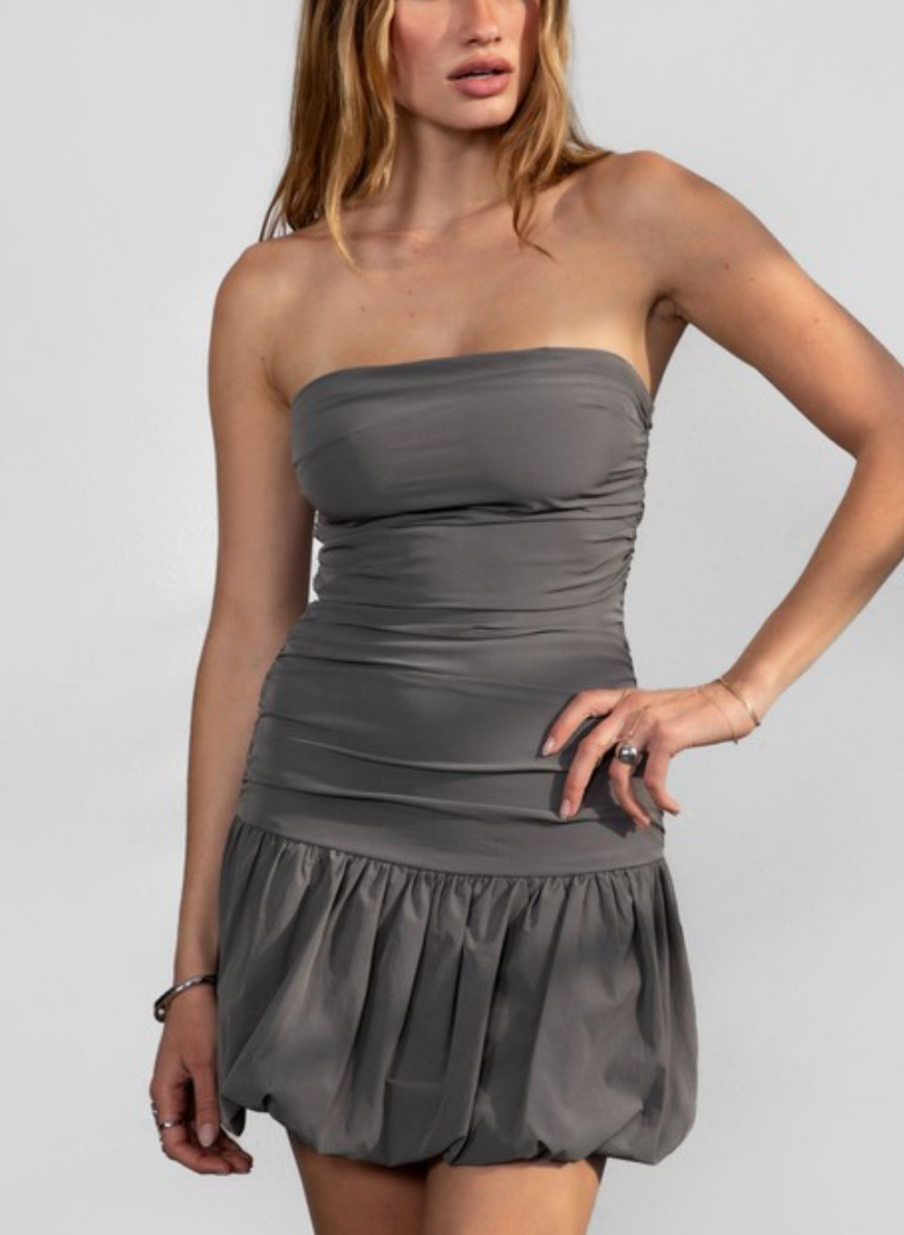 Cloud Nine Strapless Mini Dress