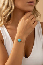 Turquoise Stone Adjustable Bracelet