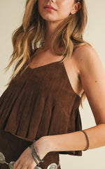 Kelly Suede Shorts Set