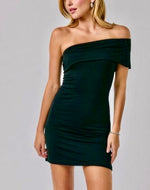 Black Off-the-Shoulder Bodycon Mini Dress