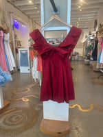 Audrey tie back ruffle sleeve mini dress