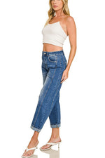 Medium Wash Barrel Leg Jeans