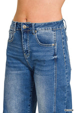 Medium Wash Barrel Leg Jeans