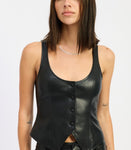 Billie Leather Vest Set