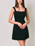 Black Bow Back Mini Dress
