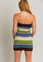Stripes Knit Mini Dress