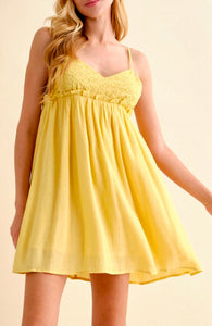 Sunshine Ruffle Back Mini