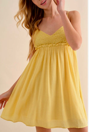 Sunshine Ruffle Back Mini