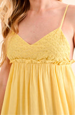 Sunshine Ruffle Back Mini