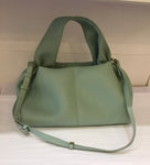 Light green leather bag
