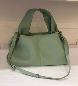 Light green leather bag