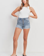 Denim cutoff shorts