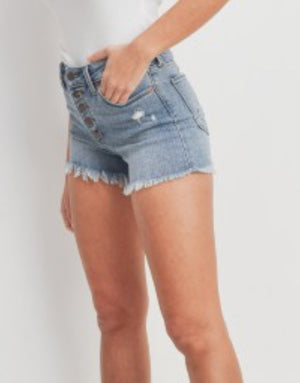 Denim cutoff shorts